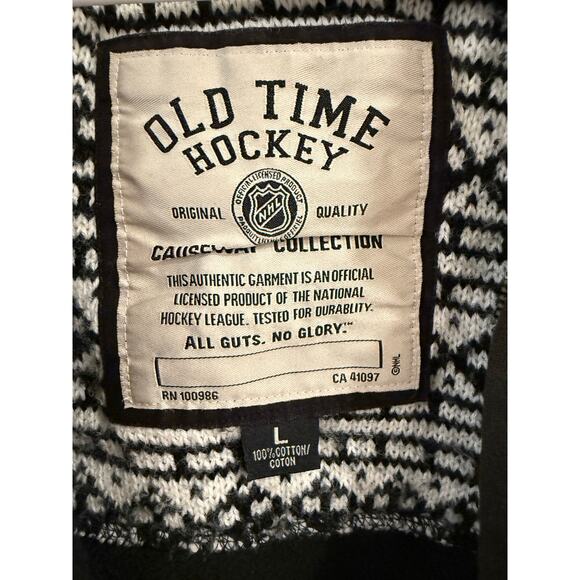 VTG NHL Philadelphia Flyers Old Time Hockey Full Zip Hoodie Sweatshirt Black L - Picture 8 of 14